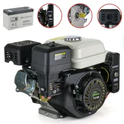 Silnik GX160 7 KM walek 19 mm rozruch elektryczny stacyjka akumulator