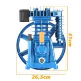 Sprężarka powietrza 300l/min kompresor 2 tłokowy 10 BAR 2055 BLUE