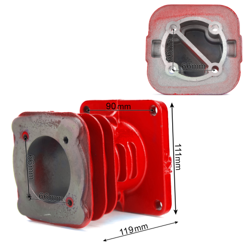 Kompletna głowica sprężarki 2090 3090 TS 14 bar na tłok 65 mm