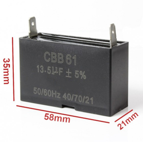 Kondensator rozruchowy do silnika 13,5uF 350V AC