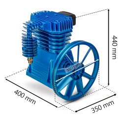 Sprężarka - kompresor olejowy 920l/min 2 tłokowy 10 BAR H2090 BLUE
