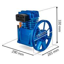 Dwutłokowa sprężarka warsztatowa Barracuda 2055 –  olej GRATIS