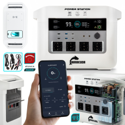 Stacja zasilania 2400W 2150Wh LiFePO4 z USB‑C PD i EPS
