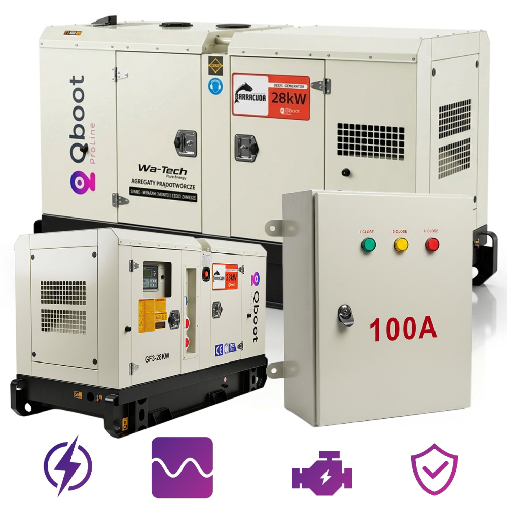 Generator prądotwórcz Barracuda 28 kW Diesel 35 kVA – ATS, AVR, Silent
