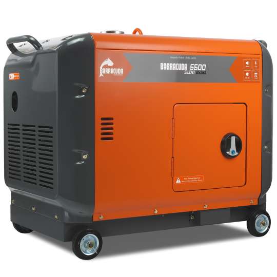 Agregat prądotwórczy 7 kVA 400V Barracuda DIESEL 5500 SILENT ze wzmocnioną fazą 230V  AVR