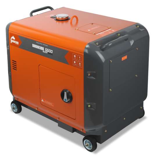 Agregat prądotwórczy 7 kVA 400V Barracuda DIESEL 5500 SILENT ze wzmocnioną fazą 230V  AVR