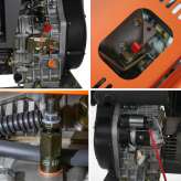 Agregat prądotwórczy 12 kVA 9,5 kW 230/400V Barracuda DIESEL 9500 OPEN ze wzmocnioną fazą 230V
